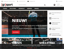 Tablet Screenshot of gisport.be